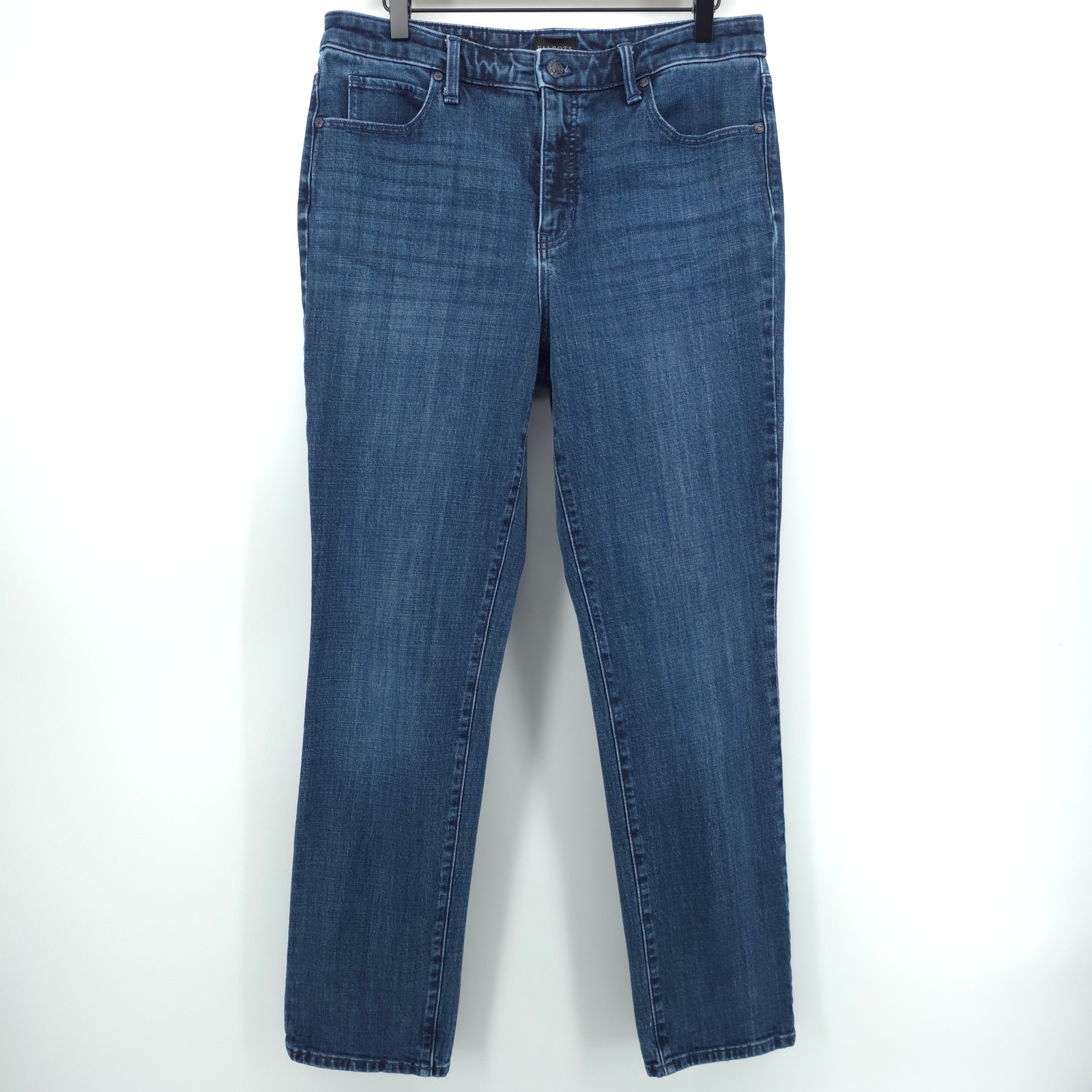 Talbots Womens Straight Leg Jean 10 Blue Florence Wash Denim